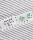 Bamboe beddengoed wit/bruin gestreept