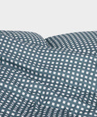 Bamboe beddengoed wit/grijs geruit