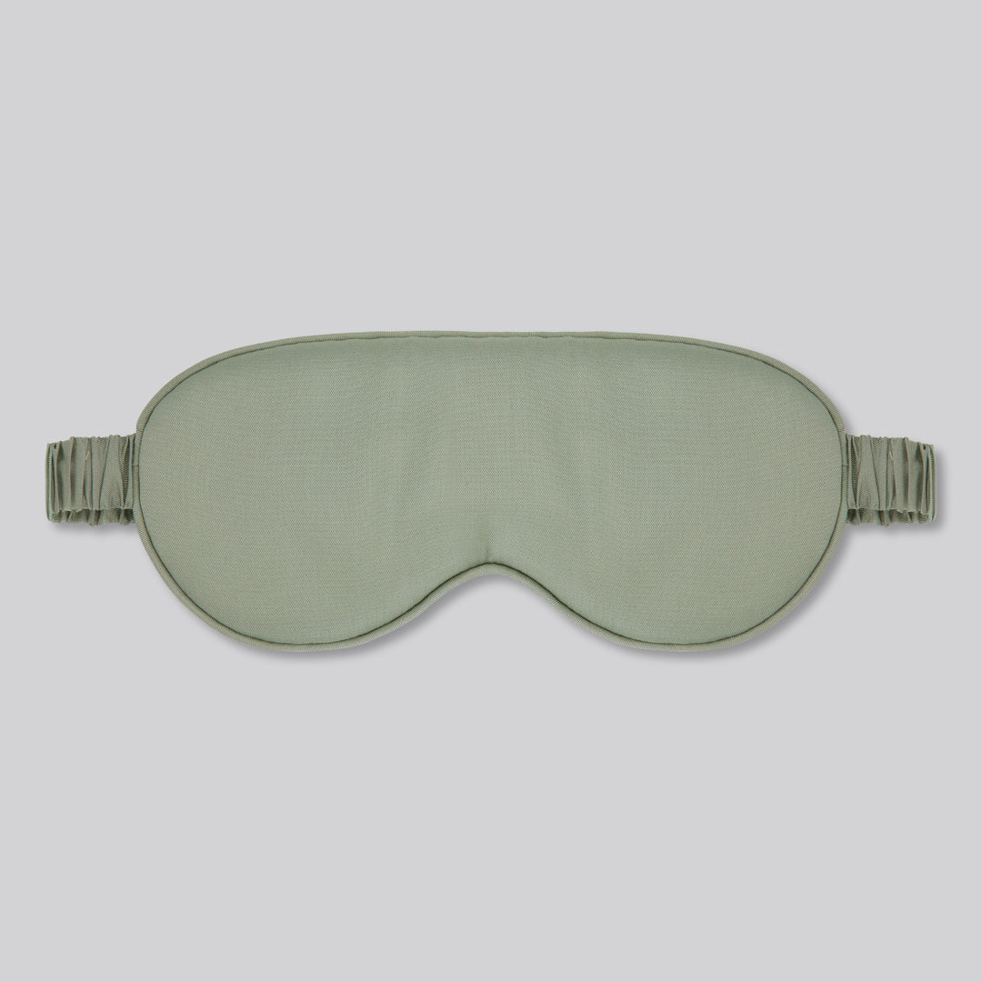 Bamboe slaapmasker in olijfgroen