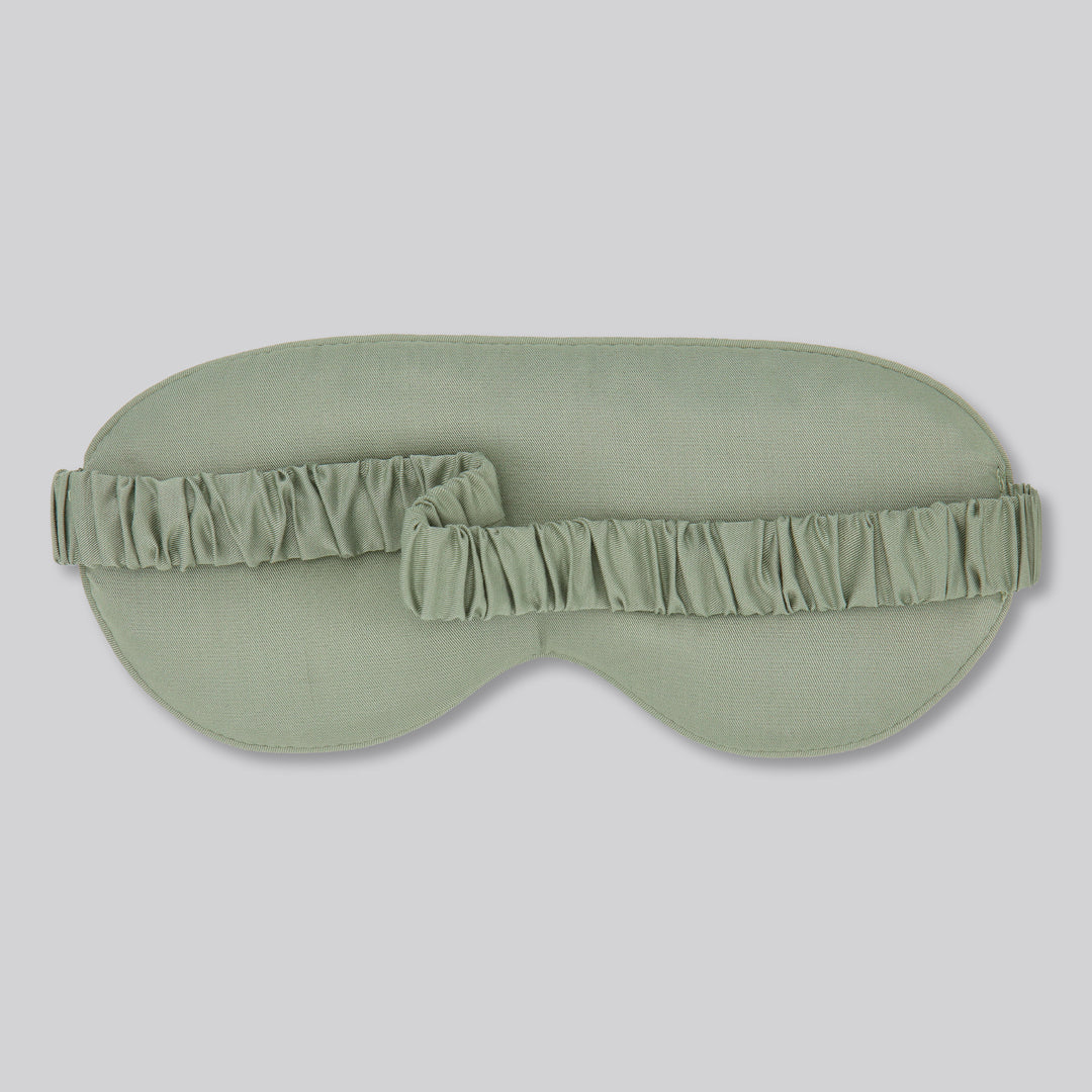 Bamboe slaapmasker in olijfgroen