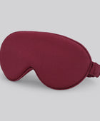 Bamboe slaapmasker in bordeauxrood