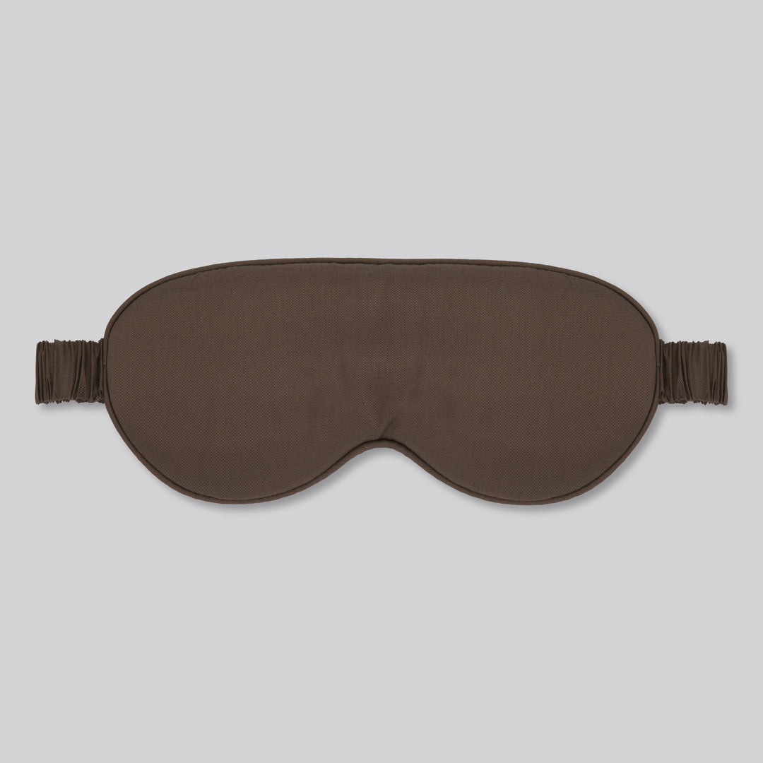 Bamboe slaapmasker in kastanjebruine kleur