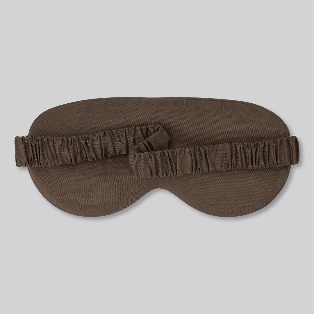 Bamboe slaapmasker in kastanjebruine kleur