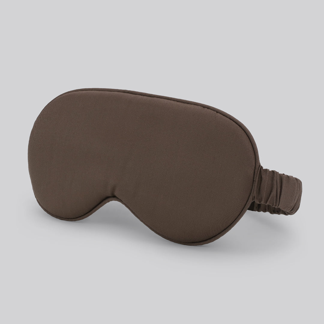 Bamboe slaapmasker in kastanjebruine kleur