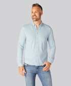 Bamboe poloshirt in lichtblauw voor heren