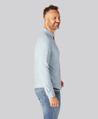 Bamboe poloshirt in lichtblauw voor heren