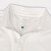 Witte polo met lange mouwen van bamboe voor heren