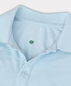 Bamboe polo in lichtblauw voor heren