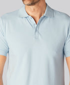 Bamboe polo in lichtblauw voor heren