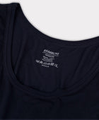 Nauwsluitend bamboe onderhemd in marineblauw voor heren