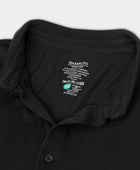 Bamboe poloshirt in zwart voor heren