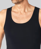 Nauwsluitend bamboe onderhemd in marineblauw voor heren