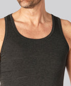 Nauwsluitend bamboe onderhemd in antracietgrijs voor heren