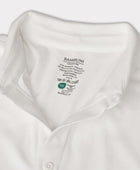 Bamboe poloshirt in wit voor heren