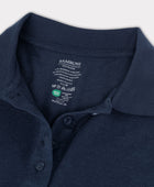Bamboe poloshirt in marineblauw voor dames