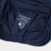 Gedraaide bamboe tulband in marineblauw voor dames