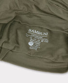 Klassieke bamboe tulband in olijfgroen voor dames