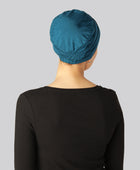 Klassieke bamboe tulband in blauw voor dames