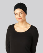 Klassieke bamboe tulband in zwart voor dames