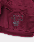 Klassieke bamboe tulband in bordeauxrood voor dames