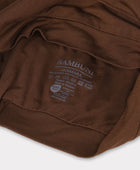 Klassieke bamboe tulband in bruin voor dames