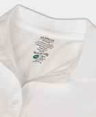 Witte bamboe polo voor dames