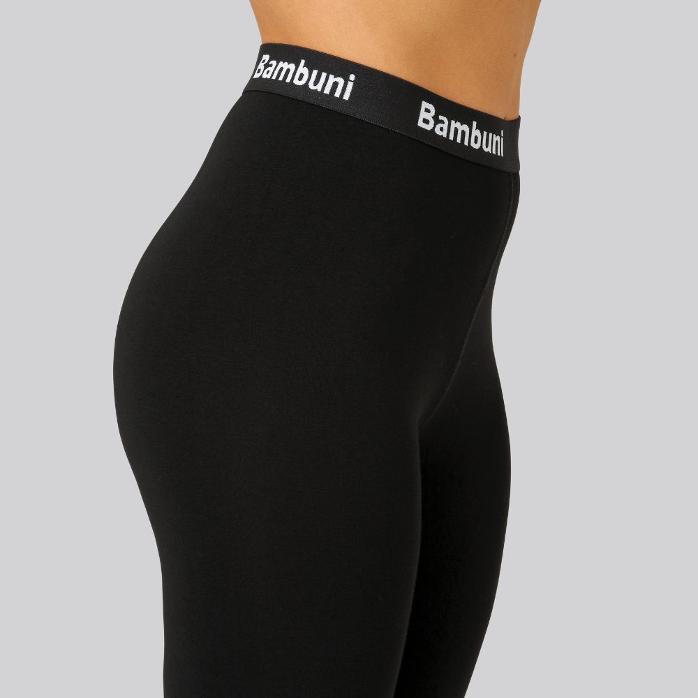 Bamboe legging in zwart van Bambuni
