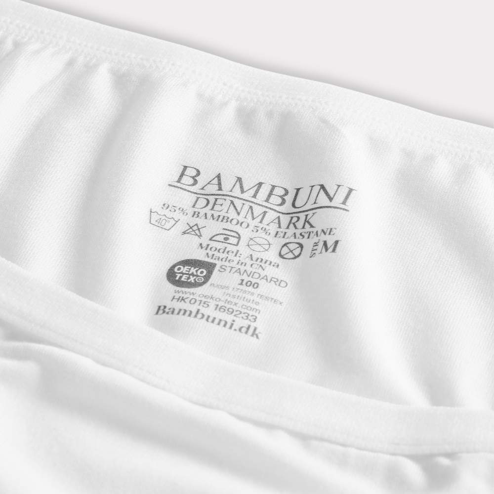 Bamboe maxi slip in wit