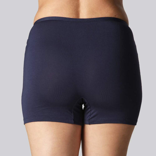 Bamboe hotpants in marineblauw