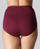 Bamboe maxi slip in bordeauxrood