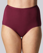 Bamboe maxi slip in bordeauxrood