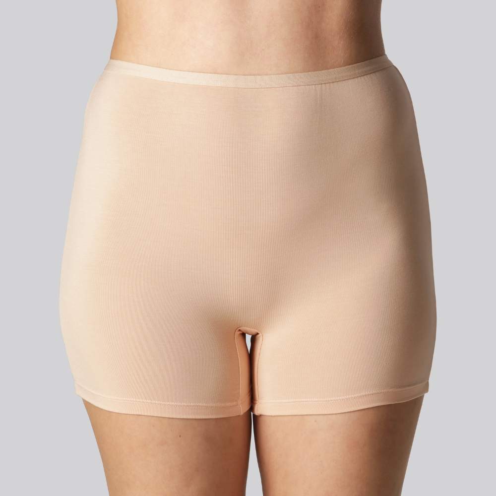 Bamboe hotpants in beige
