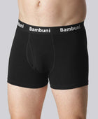 Bamboe onderbroek in zwart met gulp