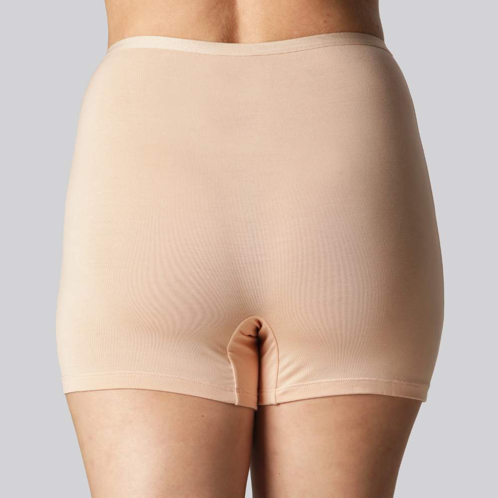Bamboe hotpants in beige