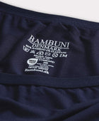 Maxi slip van bamboe in marineblauw