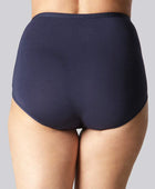 Maxi slip van bamboe in marineblauw