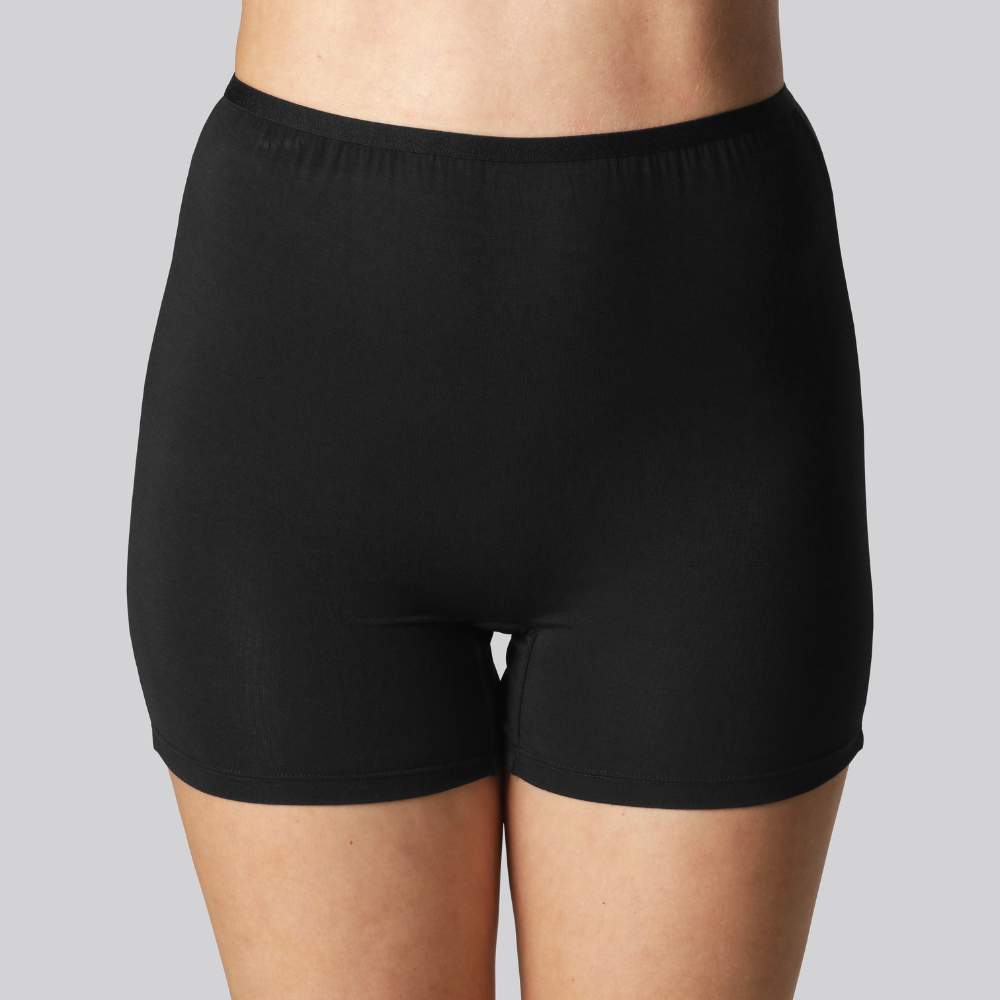 Bamboe hotpants in zwart