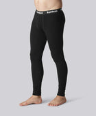 Bamboe lange onderbroek in zwart