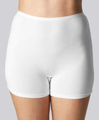 Bamboe hotpants in het wit
