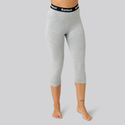 Bamboe 3/4 legging in grijs voor dames