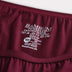 Bamboe hotpants in bordeauxrood