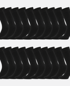 Bamboe sokken in zwart voor heren, verpakking van 20 stuks.