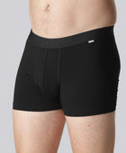 Bamboe onderbroek in zwart met zwarte elastische band