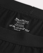 Bamboe onderbroek in zwart met zwarte elastische band