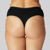 Bamboe string met hoge taille in zwart voor dames