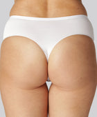 Witte bamboe stringslip met hoge taille voor dames