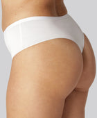 Witte bamboe stringslip met hoge taille voor dames