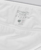 Witte bamboe stringslip met hoge taille voor dames