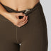 Bruine bamboe fitnesslegging voor dames