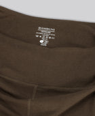 Bamboe fitnessshorts in bruin voor dames